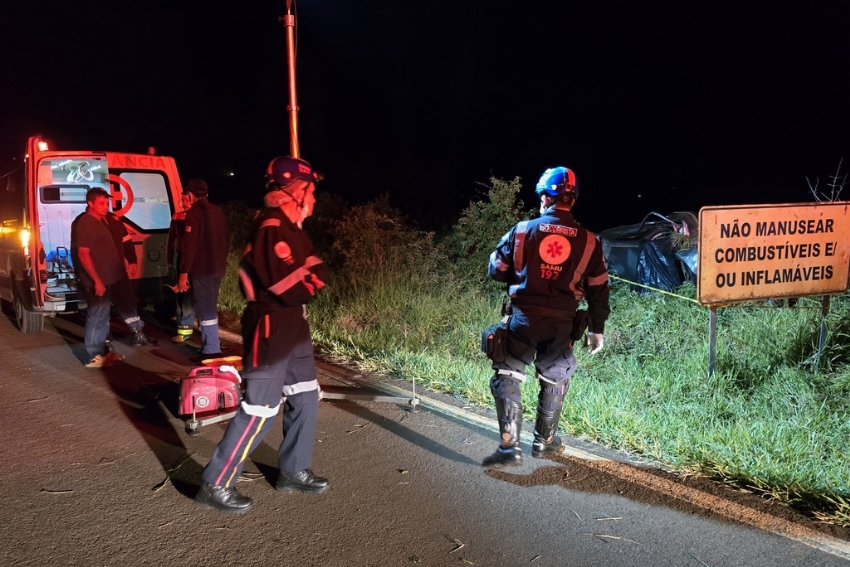 Capotamento deixa dois mortos na Rodovia Vassilio Boiko, em Roncador.