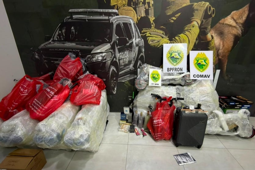 Dois vereadores são abordados com mais de 30 canetas emagrecedoras e produtos do Paraguai no Paraná