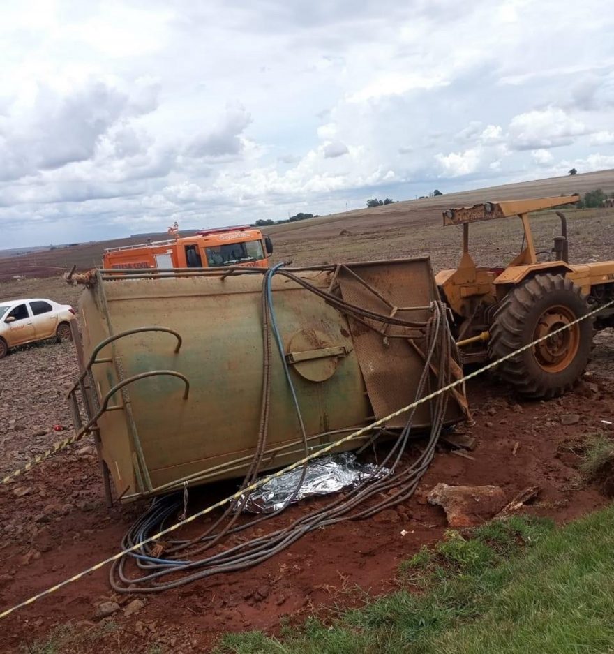 Trabalhador morre esmagado por carreta tanque em Nova Aurora.