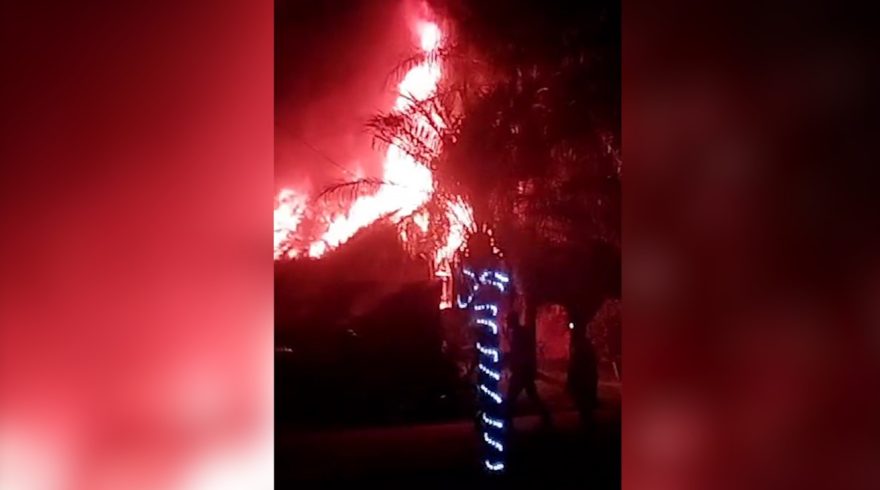 Homem coloca fogo na própria casa após briga com esposa em Janiópolis