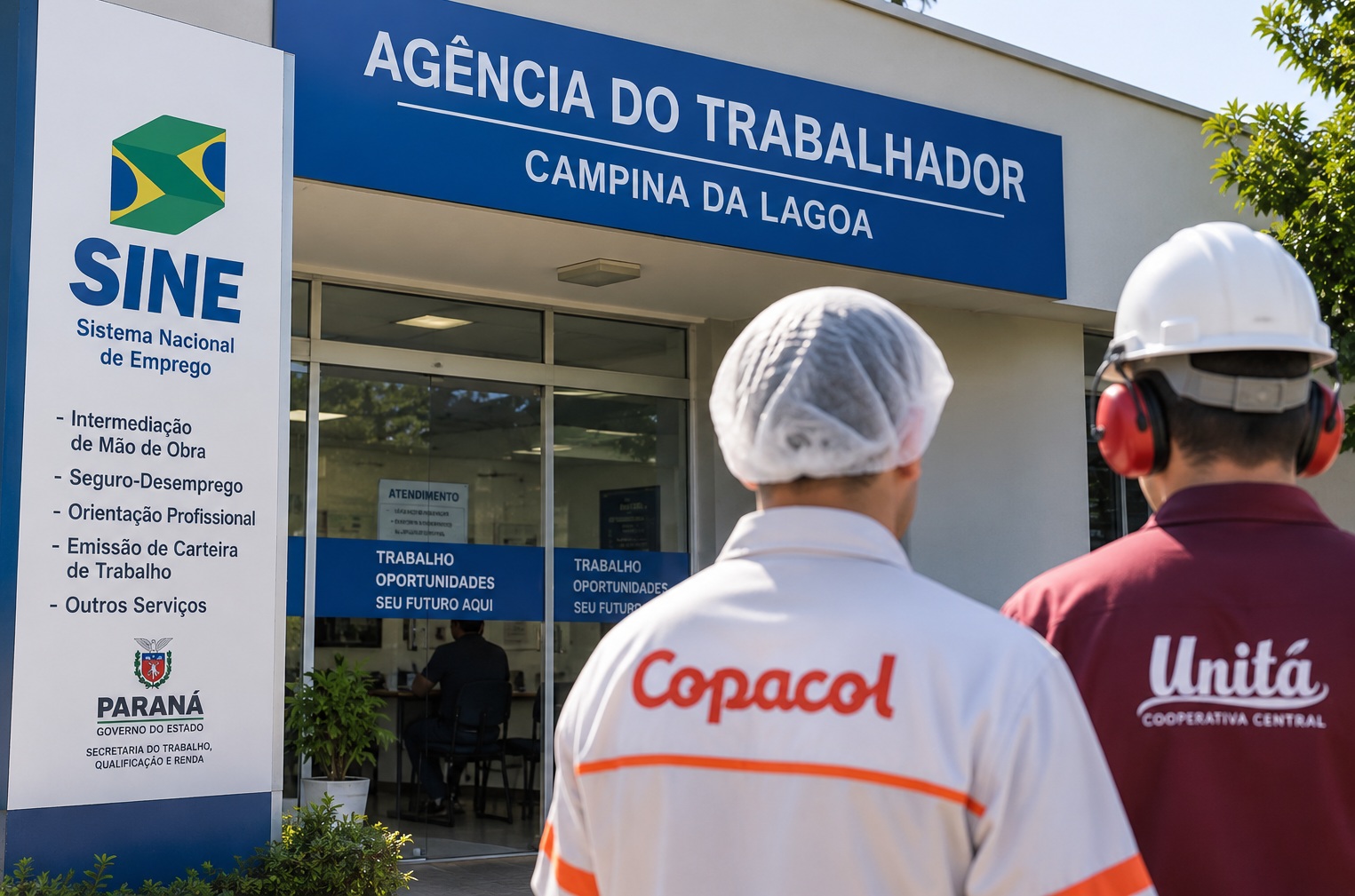 Copacol e Unitá realizam entrevistas para contratação em Campina da Lagoa.
