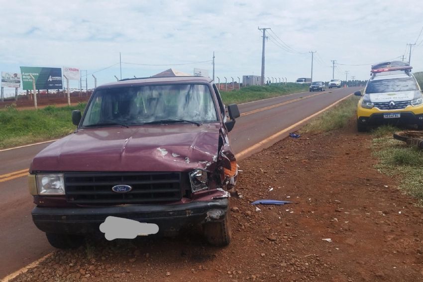Motociclista morre após colisão com caminhonete na PR-239, em Campina da Lagoa