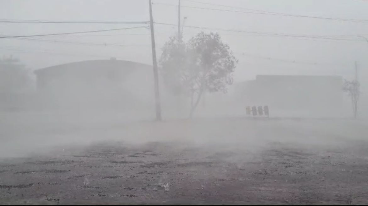 O inicio de semana foi marcado por uma forte tempestade em Campina da Lagoa