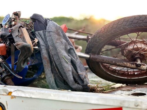 Motociclista tem o pé amputado em acidente na região de Goioerê .