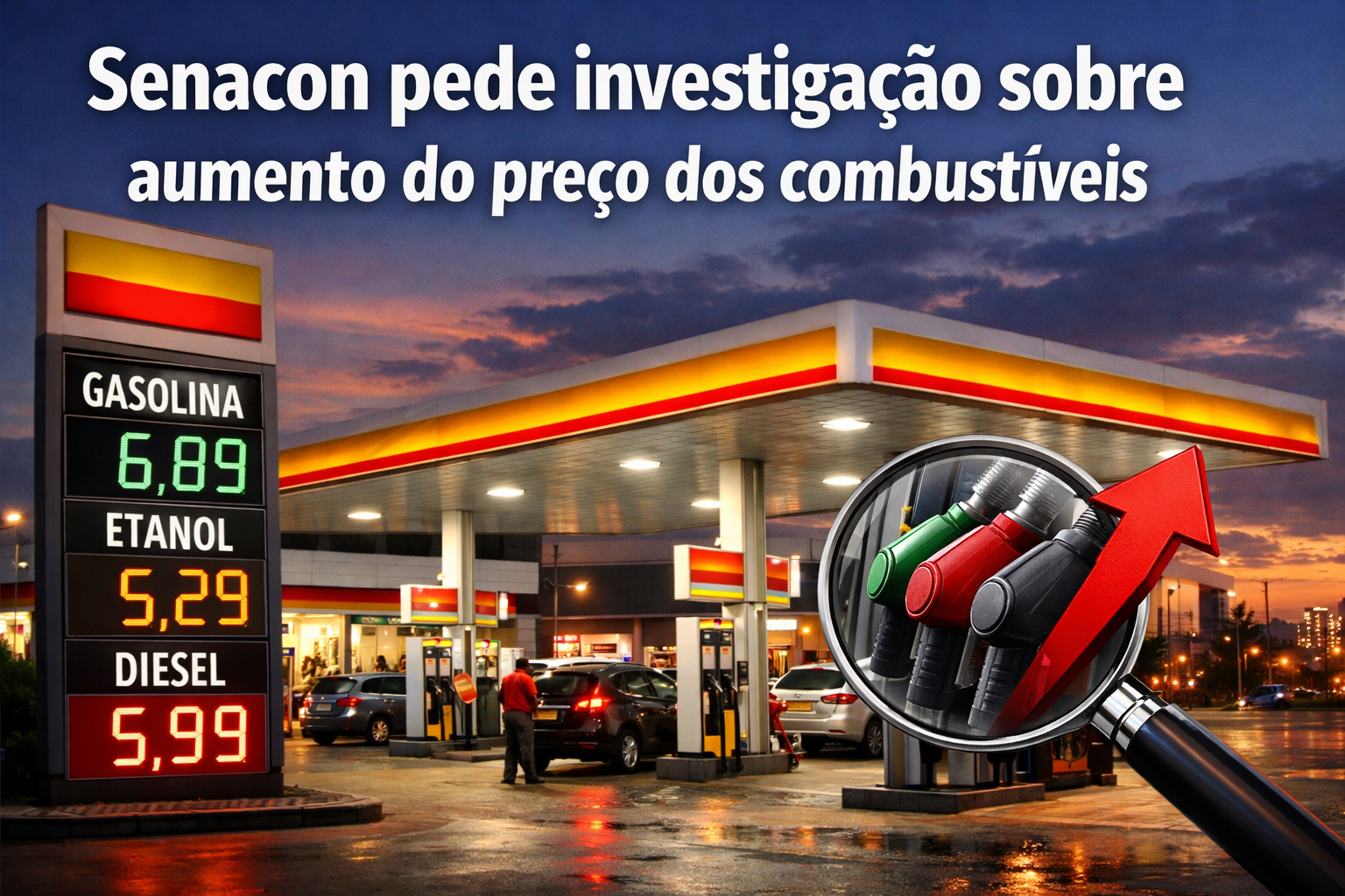 Senacon pede investigação sobre aumento do preço dos combustíveis.