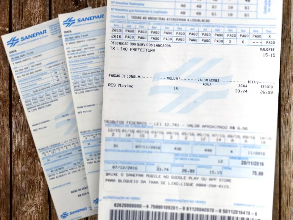 Tarifa da Sanepar ficará 8,23% mais cara a partir de 17 de maio.