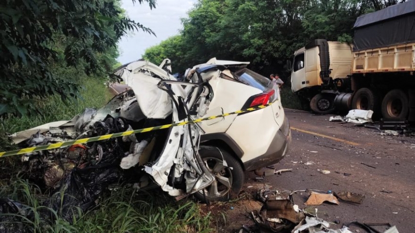 Homem morre em grave colisão frontal na PR-495, em Medianeira.