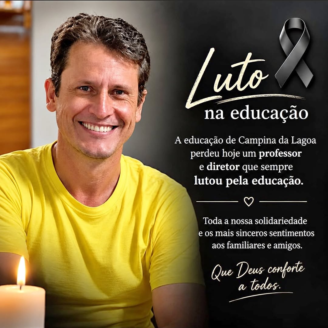 Campina da Lagoa se despede do professor Murilo Mazer, aos 47 anos.