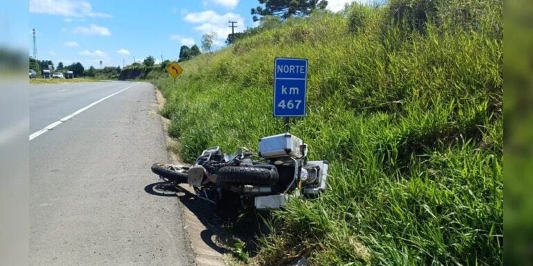Acidente com moto BMW deixa um morto na BR-376 .
