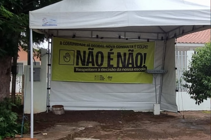 Campina da Lagoa rejeita novamente o “Parceiro da Escola”: comunidade vota NÃO nos dois colégios estaduais.
