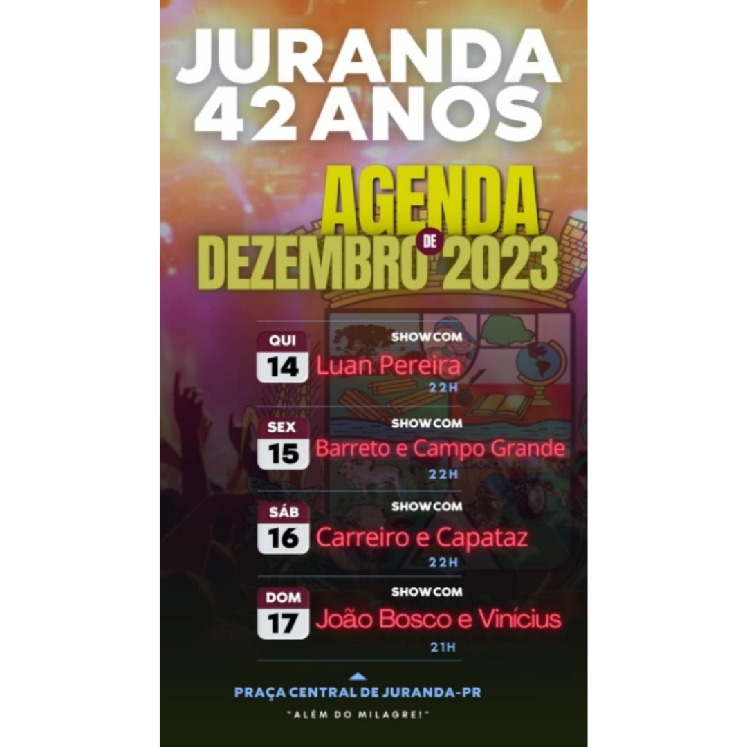 Prefeita Leila Amadei anuncia quatro shows na programação de aniversário de Juranda.