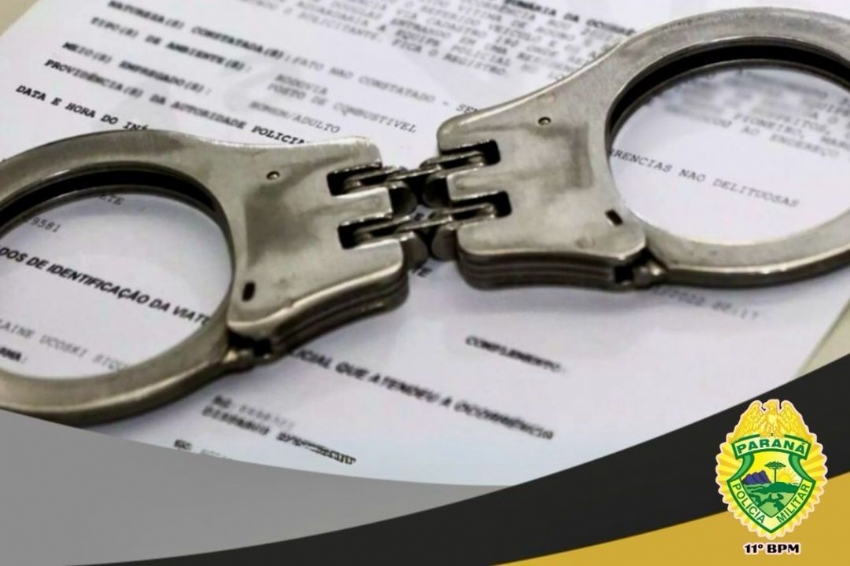 Mandado de prisão é cumprido em área rural de Campina da Lagoa.