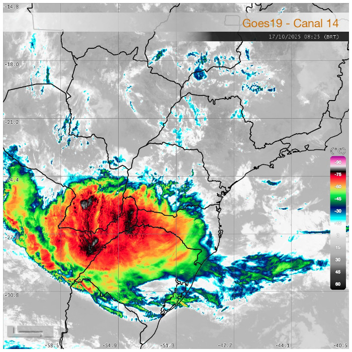 Paraná registra ventos de até 103,7 km/h em meio a alerta de tempestades e recebe previsão de mais vendavais.